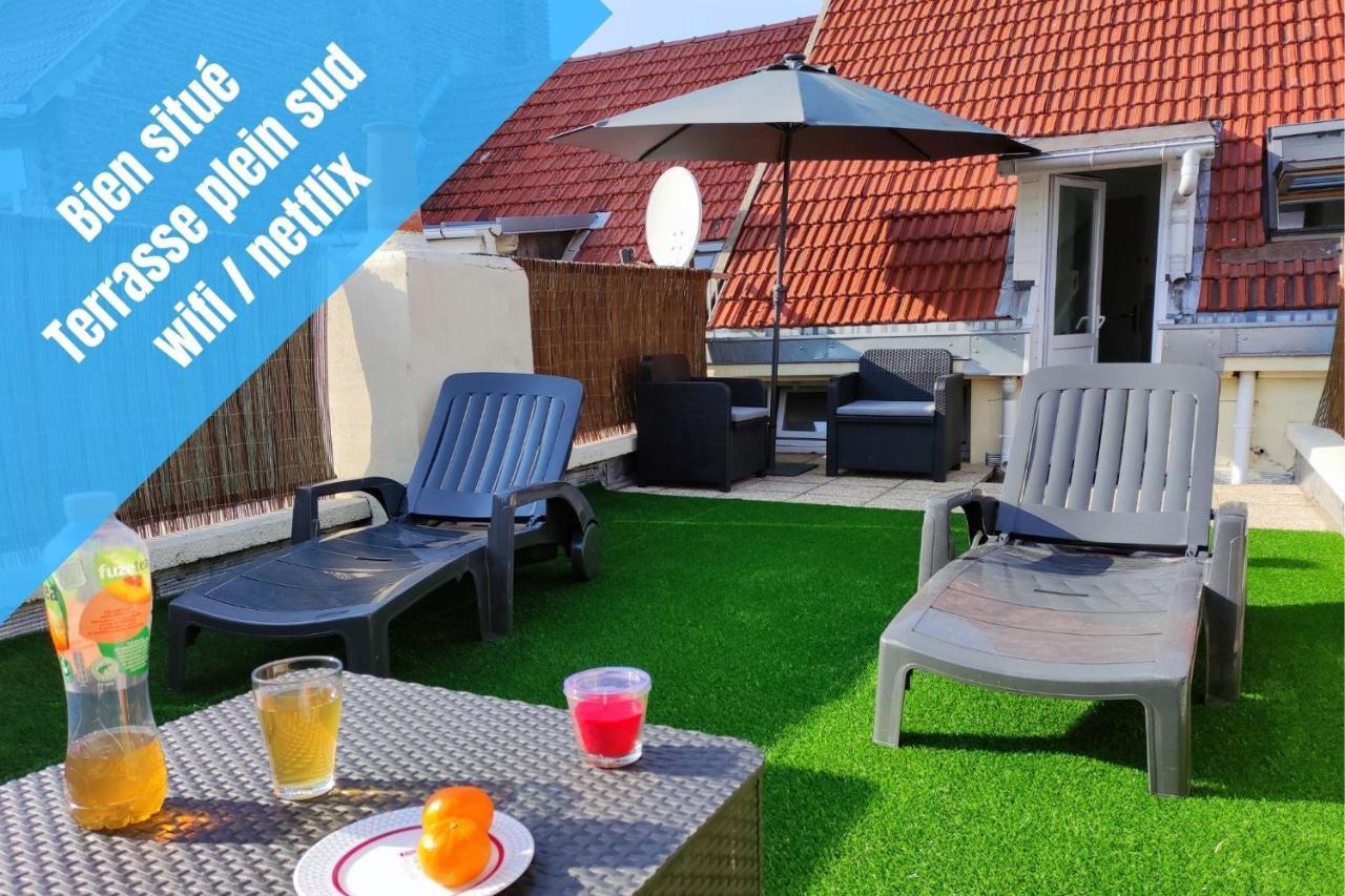 Appartement Joli petit T2 terrasse proche du phare à Calais Extérieur photo